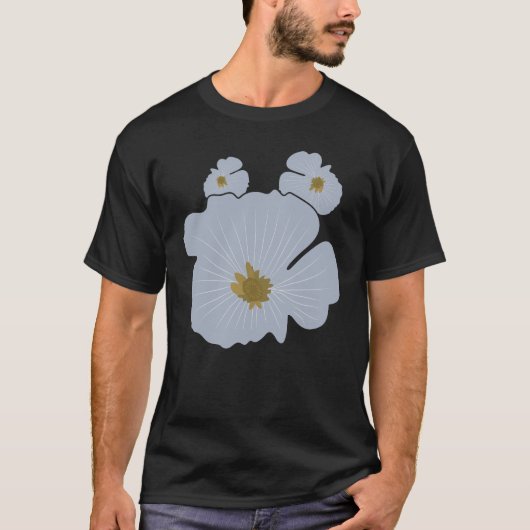 Minimalistischer Blumentee T-Shirt (Vorderseite)