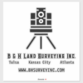 Minimalistischer Bodenerhebungsrückgang Aufkleber