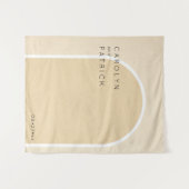 Minimalistischer Bogen | Hochzeit Wandteppich (Vorderseite (Horizontal))