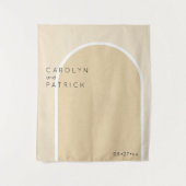 Minimalistischer Bogen | Hochzeit Wandteppich (Vorderseite)