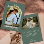 Minimalistischer Bogen Moderne Hochzeit danke Einladung