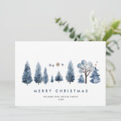 Minimalistischer Bohemischer Pine Tree Weihnachten (Stehend Vorderseite)