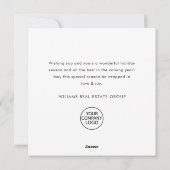 Minimalistischer Bohemischer Pine Tree Weihnachten (Rückseite)