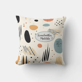 Minimalistischer bohischer Stil, personalisierbar Kissen