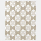 Minimalistischer Boho-Abstrakter Geometrischer Bog Fleecedecke (Vorderseite)