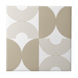 Minimalistischer Boho-Abstrakter Geometrischer Bog Fliese
