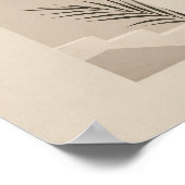 Minimalistischer Boho-Bogen-Palmen-Sonne-Poster Poster (Ecke)