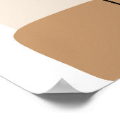 Minimalistischer Boho-Botanik-Bogen-Plakat erdige  Poster (Ecke)