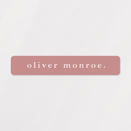 Minimalistischer Boho Kinder wasserfester Name Etiketten (Design 2)