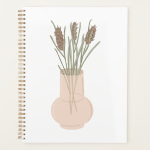 Minimalistischer Boho-Lavendel in Glasvase Planer