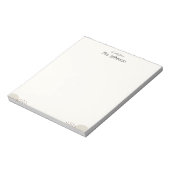 Minimalistischer Boho-Lehrer-Notizblock Notizblock (Rotiert)