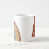 Minimalistischer Boho-Makramee-Regenbogen Kaffeetasse (Mittel)