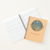 Minimalistischer Boho-Mond-Design Notizblock (Innenseite)