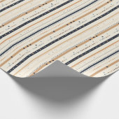 Minimalistischer Boho-neutraler erdreiteiliger Mar Geschenkpapier (Ecke)