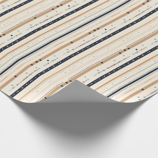 Minimalistischer Boho-neutraler erdreiteiliger Mar Geschenkpapier (Ecke)