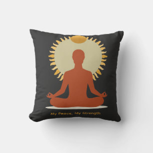 Minimalistischer Boho-Sonne-Mandala Vatertag Kissen