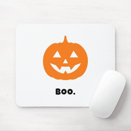 Minimalistischer BOO. Pumpkin - Minimalistisches H Mousepad (Mit Mouse)