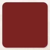 Minimalistischer Bordeaux-Maronwein gediegen elega Rechteckiger Pappuntersetzer (Vorderseite)