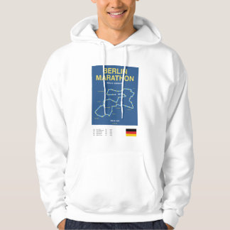 Minimalistischer Boston-Marathon-Liniendruck Hoodie