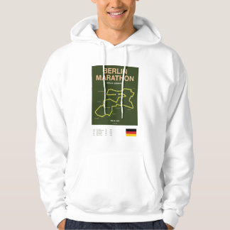 Minimalistischer Boston-Marathon-Linienstich Hoodie