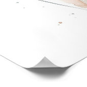 Minimalistischer Botanik-Blatt-Kunstposter | Blush Poster (Ecke)