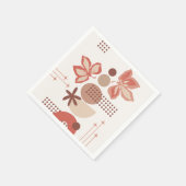Minimalistischer Botanischer Abstrakt Serviette (Ecke)