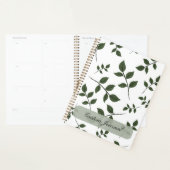 Minimalistischer Botanischer Blätter Personalisier Planer (Anzeige)