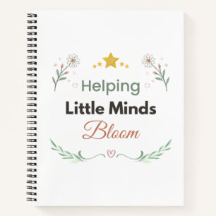 Minimalistischer Botanischer Gänseblümchen-Blumen- Notizblock