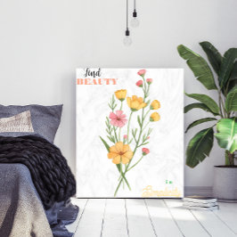 Minimalistischer botanischer Kunstdruck mit benutz Poster