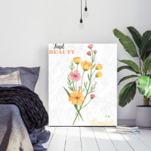 Minimalistischer botanischer Kunstdruck mit benutz Poster