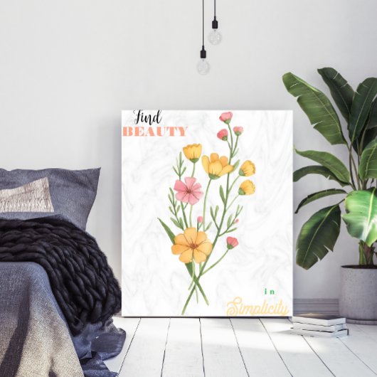 Minimalistischer botanischer Kunstdruck mit benutz Poster