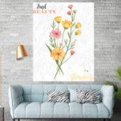 Minimalistischer botanischer Kunstdruck mit benutz Poster