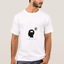 Minimalistischer Brain Burnout-T - Shirt