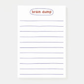 Minimalistischer Brain Dump und Notizen (Vorderseite)