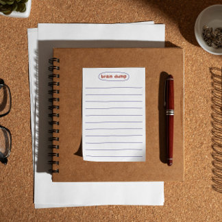 Minimalistischer Brain Dump und Notizen
