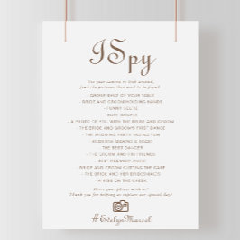 Minimalistischer brauner Abend Boho I Spy Wedding 