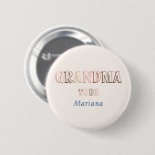 Minimalistischer brauner moderner geschlechtsneutr button (Vorne & Hinten)