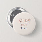 Minimalistischer brauner moderner geschlechtsneutr button (Vorne & Hinten)