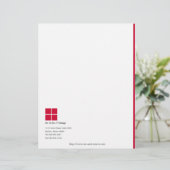 Minimalistischer Briefkopf mit einfachem Logo (Stehend Vorderseite)