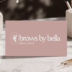 Minimalistischer Brow-Artist-Schönheitsstudio-Blus Visitenkarte