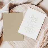 Minimalistischer Brunch mit Brautdusche Einladung