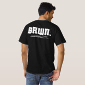 Minimalistischer BRWN. Statement-T - Shirt: Bold U T-Shirt (Schwarz voll)