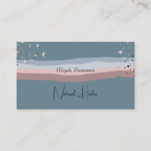 Minimalistischer Bunter Boho-QR-Code Meditativ Visitenkarte