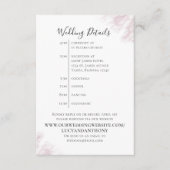 Minimalistischer Burgundy-Einfache Details - Zeitp Begleitkarte (Vorderseite)