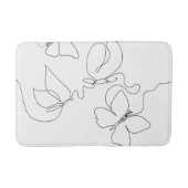 Minimalistischer Butterfly-Bademantel Badematte (Vorderseite)