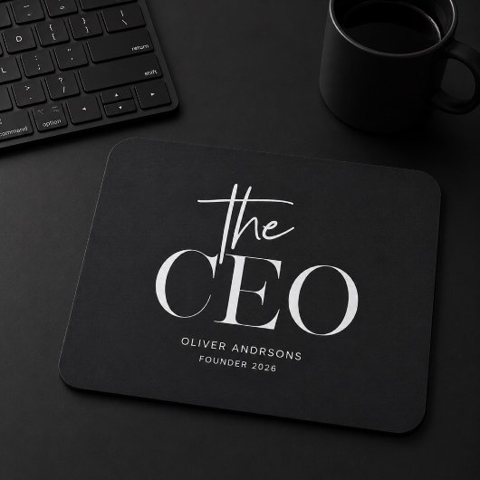Minimalistischer CEO-Mauspad | Personalisiert Mousepad