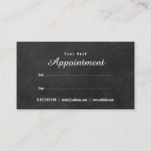 Minimalistischer Chalkboard Terminkarte Visitenkarte (Vorderseite)
