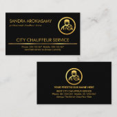 Minimalistischer Chauffeur Visitenkarte (Vorne/Hinten)