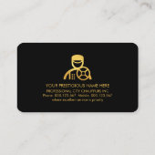 Minimalistischer Chauffeur Visitenkarte (Rückseite)