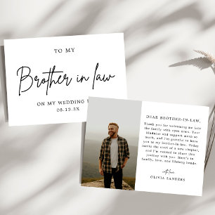 Minimalistischer Chic für meinen Bruder an meinem  Dankeskarte